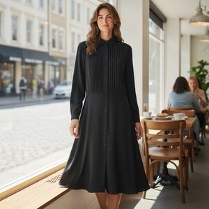 049 - 🌻 Pintuck Shirt Dress